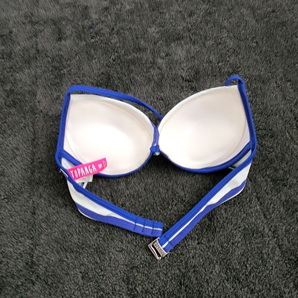 Topanga Bikini Set Blue and White Stripes - Picture 7 of 9